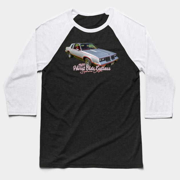 1984 Hurts Olds Cutlass Supreme Coupe Baseball T-Shirt by Gestalt Imagery